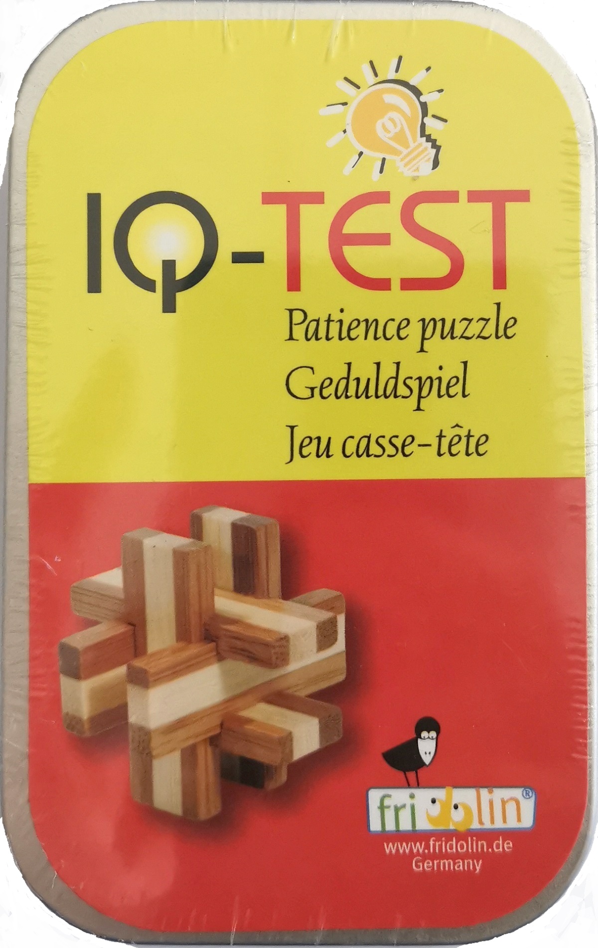 IQ-Test. Joc logic puzzle 3D in cutie metalica