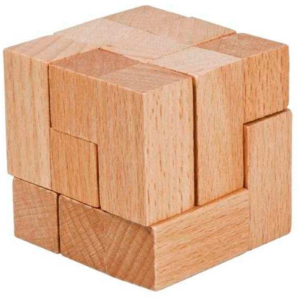 IQ-Test. Joc logic puzzle din lemn in cutie
