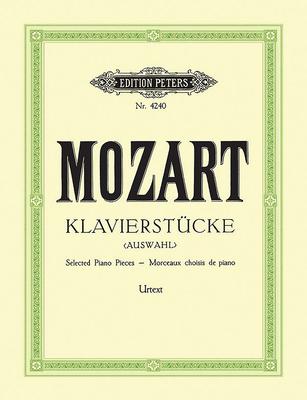 Coperta cărții 'Selected Piano Pieces - Wolfgang Amadeus Mozart'