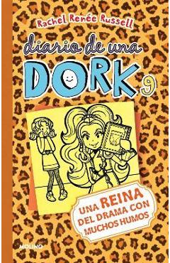 Coperta cărții 'Una Reina del Drama Con Muchos Humos / Dork Diaries: Tales from a Not-So-Dorky Drama Queen - Rachel Renée Russell'
