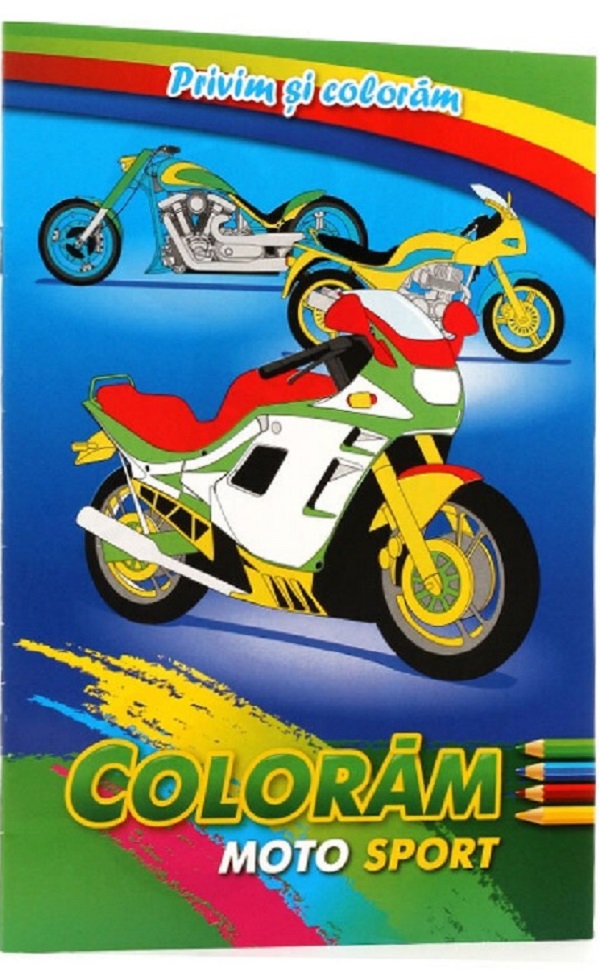 Coloram moto sport. Privim si coloram
