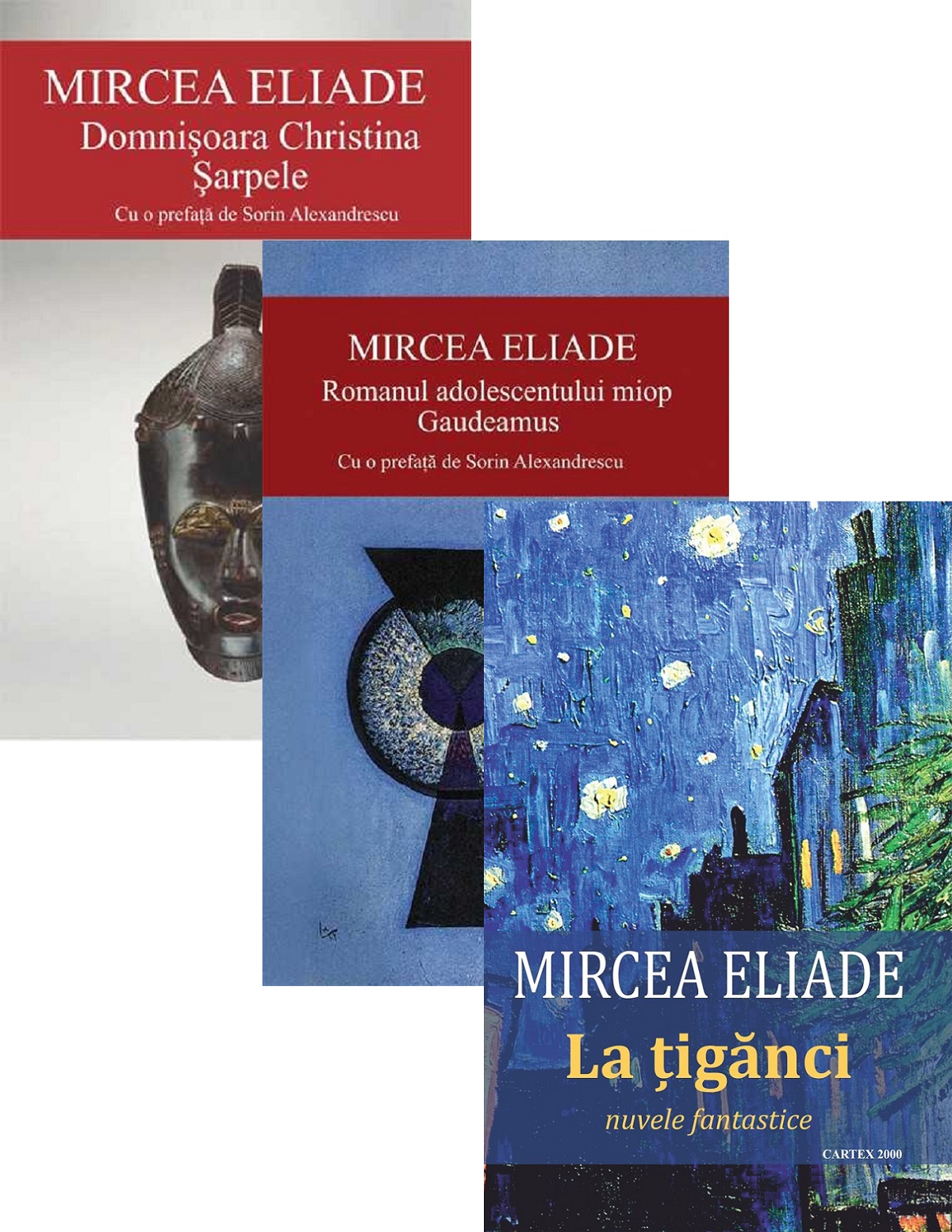 Pachet: Domnisoara Christina. Sarpele + Romanul adolescentului miop + La tiganci - Mircea Eliade