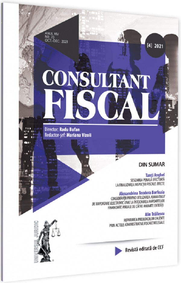 Revista Consultant fiscal Nr.4/2021 Octombrie-Decembrie