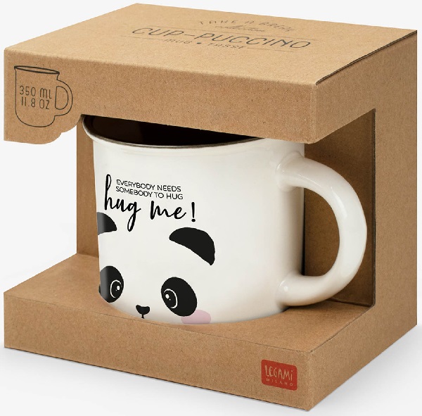 Cana: Cup-puccino. Panda. Hug Me!