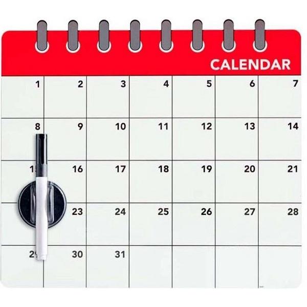 Calendar cu magnet pentru frigider