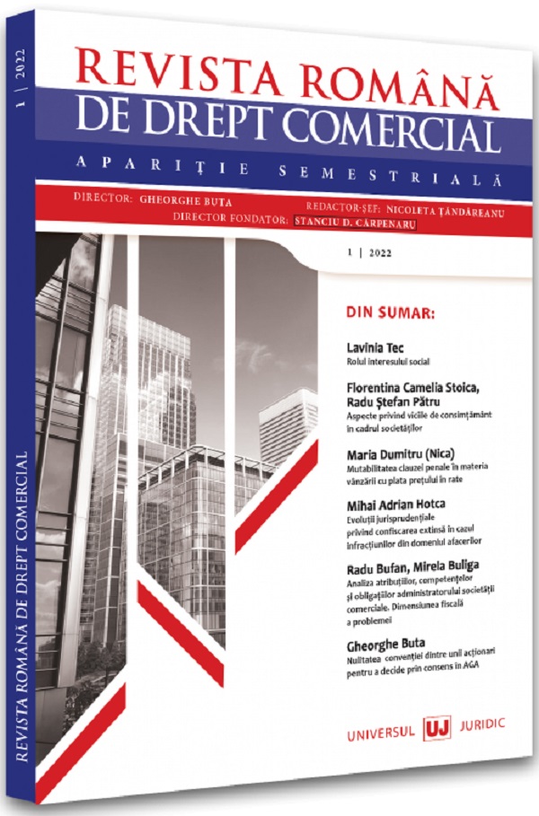 Revista romana de drept comercial Nr.1/2022