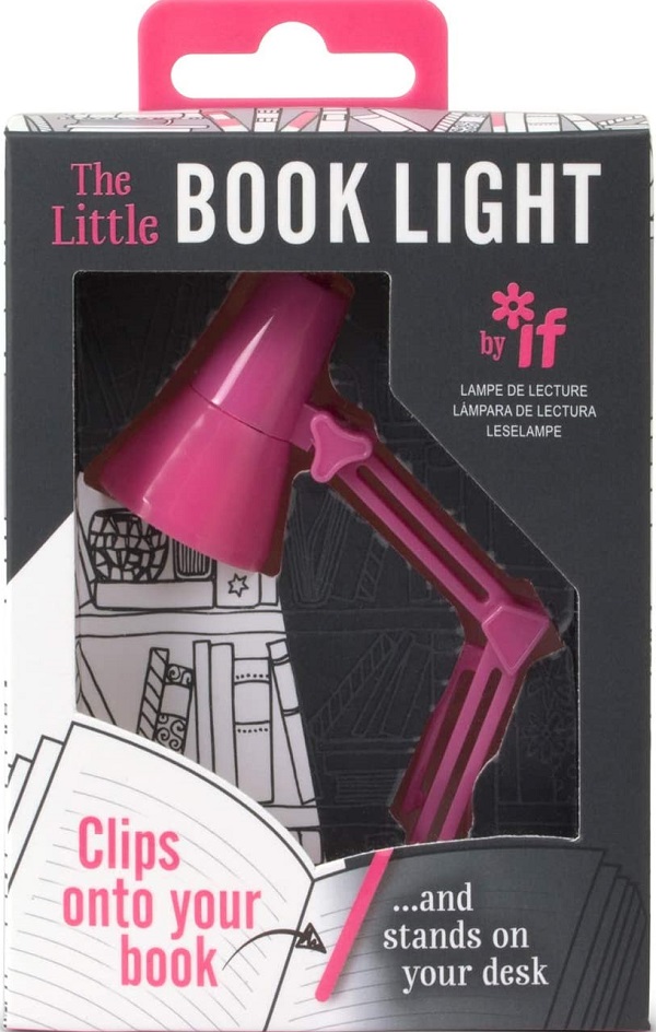 Mini lampa pentru citit. Roz