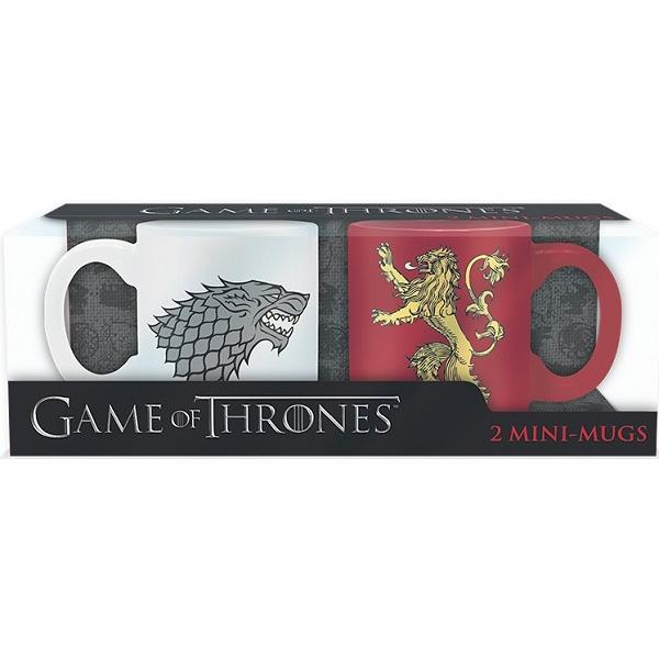 Set 2 cani Espresso: Stark si Lannister. Game Of Thrones