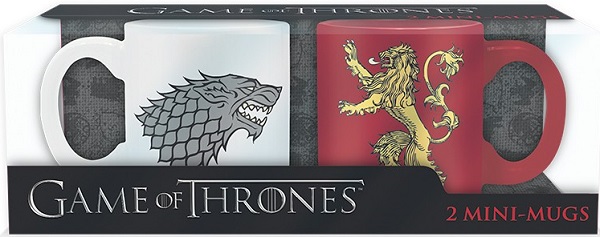 Set 2 cani Espresso: Stark si Lannister. Game Of Thrones