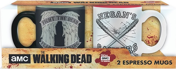 Set 2 cani Espresso: Daryl vs Negan. The Walking Dead