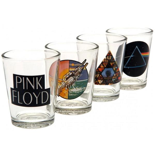 Set 4 pahare shot-uri: Mix. Pink Floyd