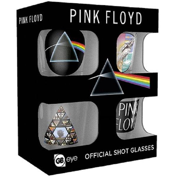 Set 4 pahare shot-uri: Mix. Pink Floyd
