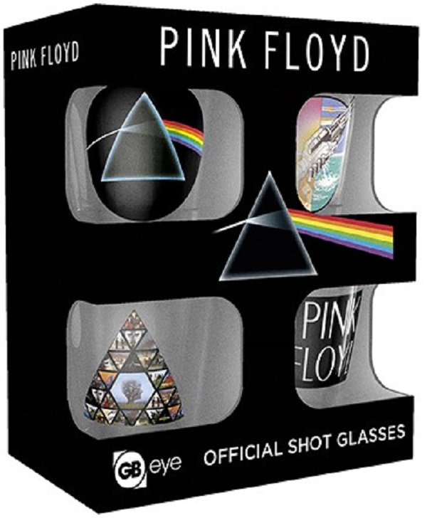 Set 4 pahare shot-uri: Mix. Pink Floyd