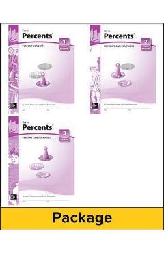 Coperta cărții 'Key to Percents, Books 1-3 Set - Mcgraw Hill'