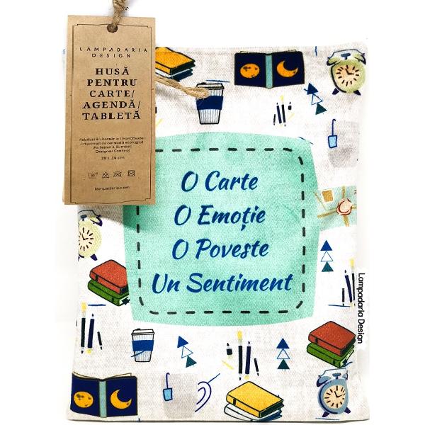 Husa pentru carte. Booklovers. Blue XL