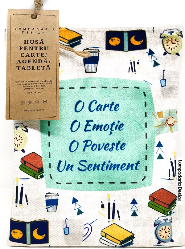 Husa pentru carte. Booklovers. Blue XL