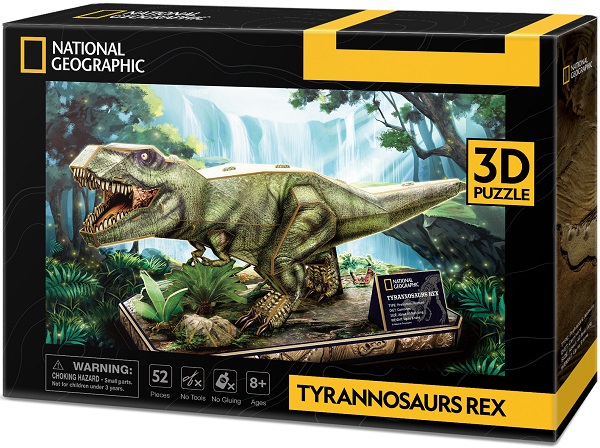 Puzzle 3D 52 piese. Tyrannosaurus Rex 