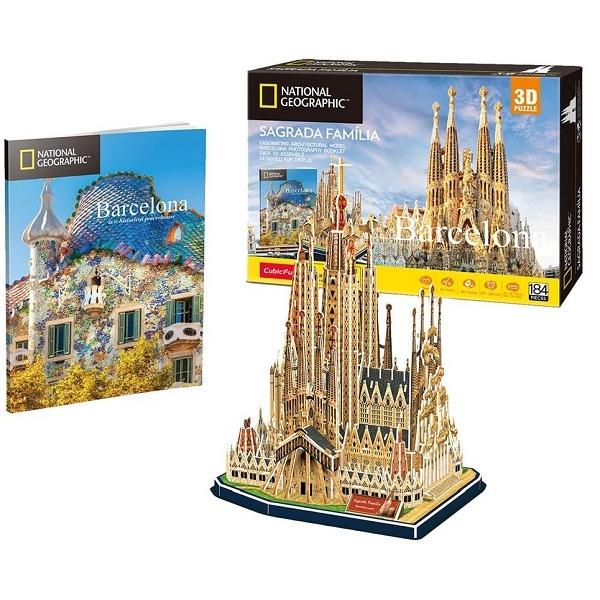 Puzzle 3D 184 piese + brosura. Sagrada Familia