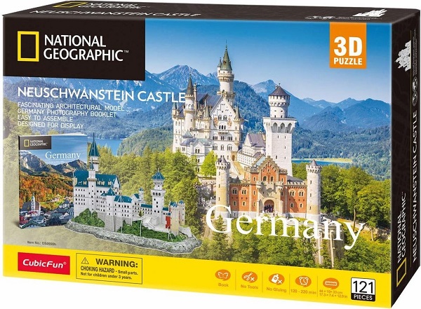 Puzzle 3D + brosura 121 piese. Castelul Neuschwanstein