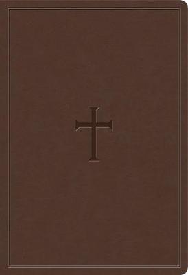 KJV Super Giant Print Reference Bible, Brown Leathertouch, Indexed - Holman Bible Staff