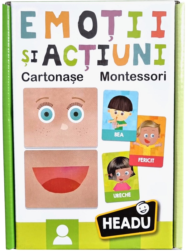 Montessori. Cartonase emotii si actiuni in romana