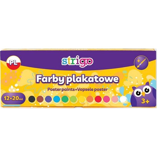 Acuarele acrilice cu pensula 12 culori