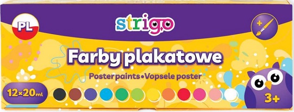 Acuarele acrilice cu pensula 12 culori