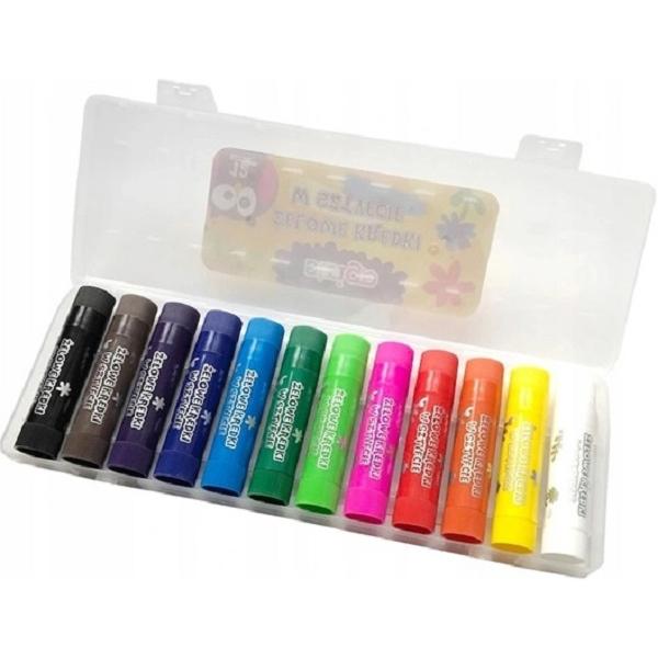 Creioane gel: Stick 12 culori