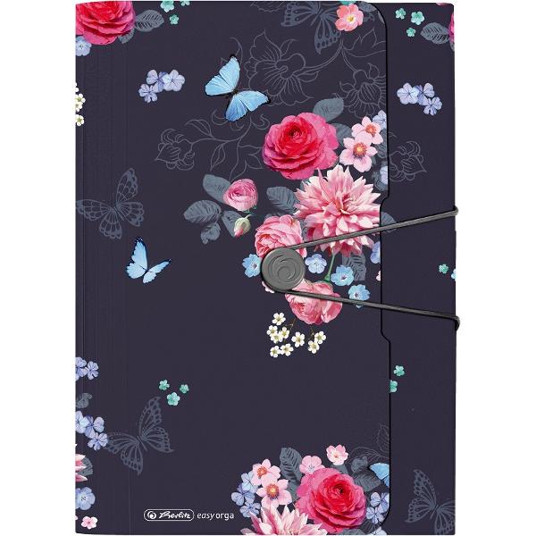 Mapa extensibila A4 cu elastic: Ladylike Flowers