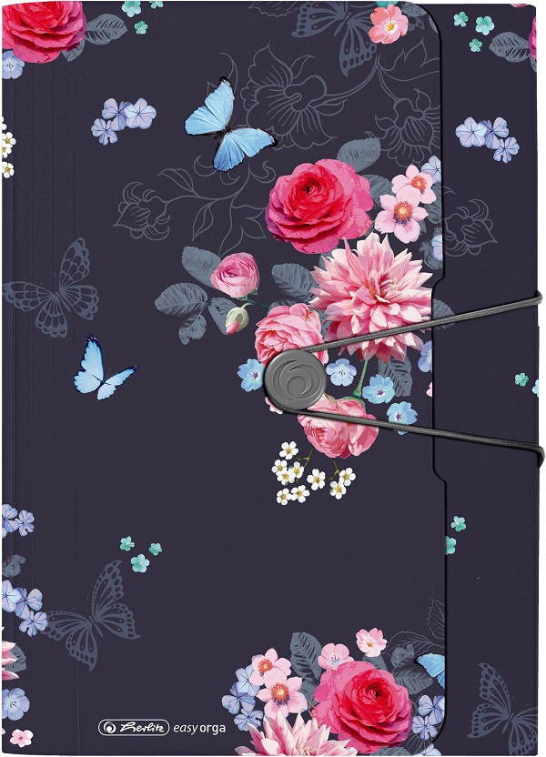 Mapa extensibila A4 cu elastic: Ladylike Flowers