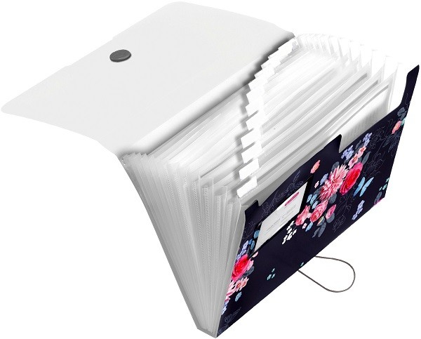 Mapa extensibila A4 cu elastic: Ladylike Flowers