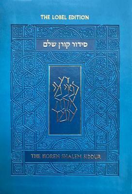 Coperta cărții 'Koren Shalem Siddur with Tabs, Compact, Blue - Koren Publishers'