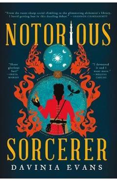 Coperta cărții 'Notorious Sorcerer - Davinia Evans'