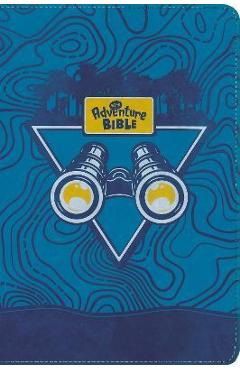 Poza produsului Nirv, Adventure Bible for Early Readers, Leathersoft, Blue, Full Color, Thumb Indexed Tabs - Lawrence O. Richards