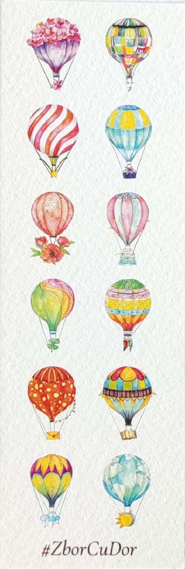 Semn de carte: Baloane cu aer cald