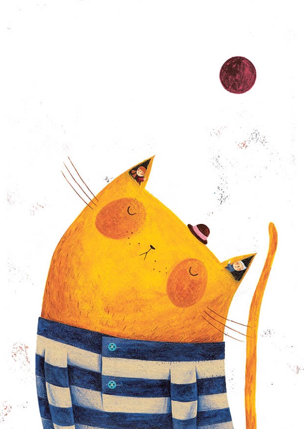 Carte postala: Pisica portocalie