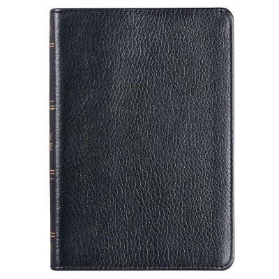 KJV Compact Bible Black Full Grain Leather - 