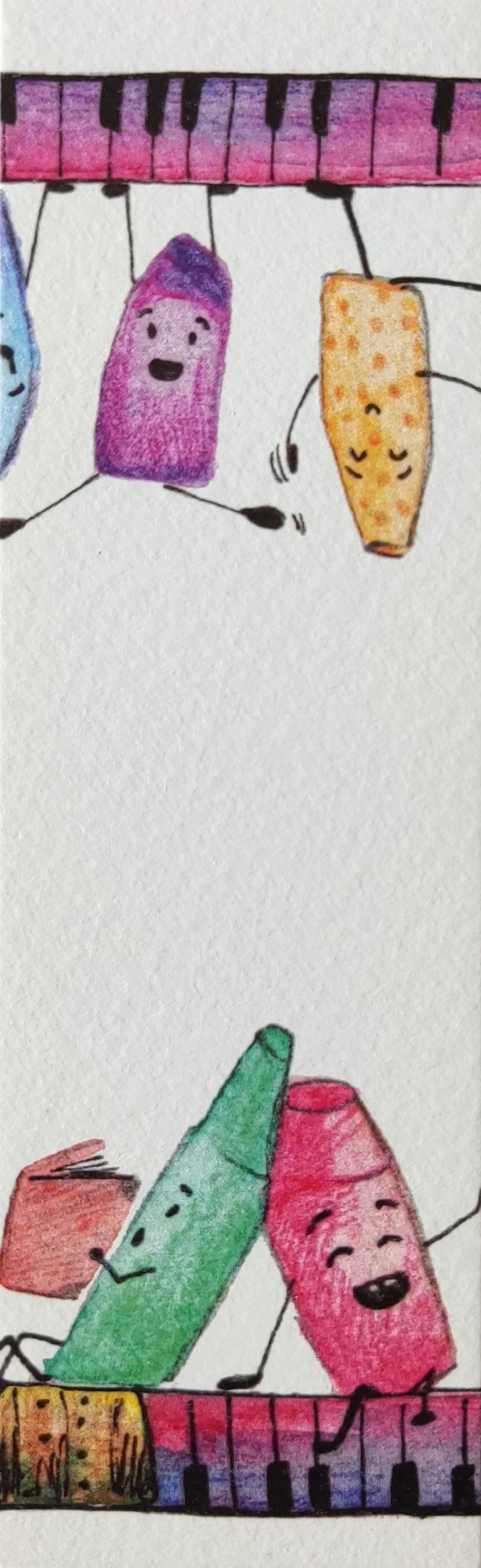 Semn de carte: Creioane colorate