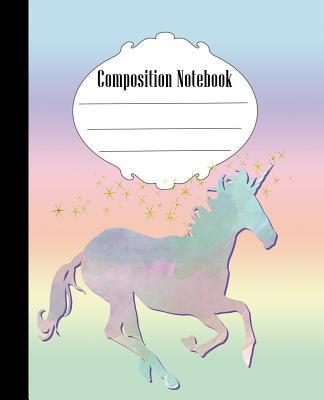 Composition Notebook: Unicorn Composition Notebook Wide Ruled 7.5 x 9.25 in, 100 pages book for kids, teens, school, students and teachers - Quick Creative