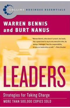 Coperta cărții 'Leaders: Strategies for Taking Charge - Warren G. Bennis'