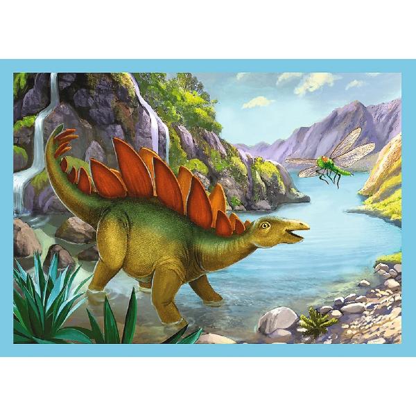 Puzzle 4 in 1. Lumea dinozaurilor