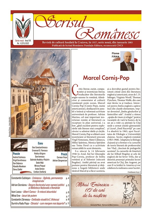 Revista Scrisul Romanesc Nr.1 din 2022