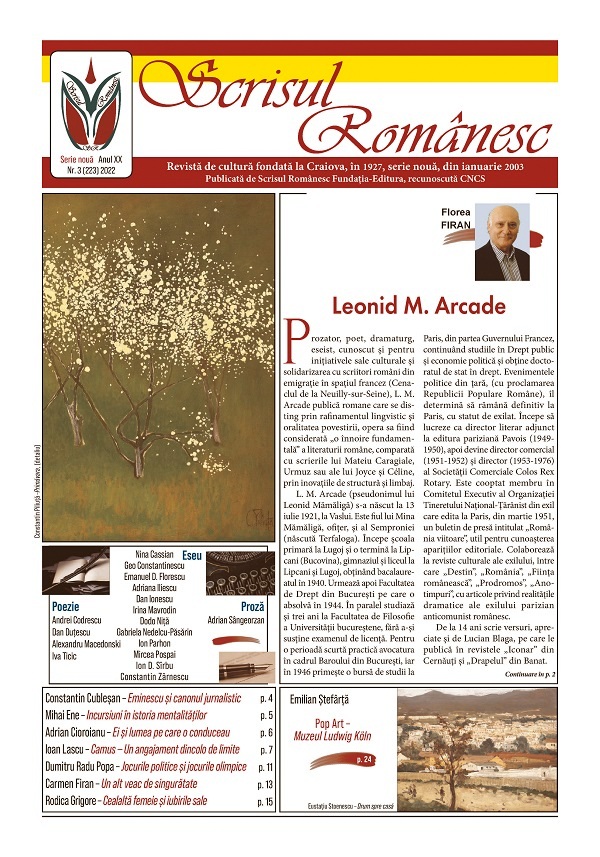 Revista Scrisul Romanesc Nr.3 din 2022