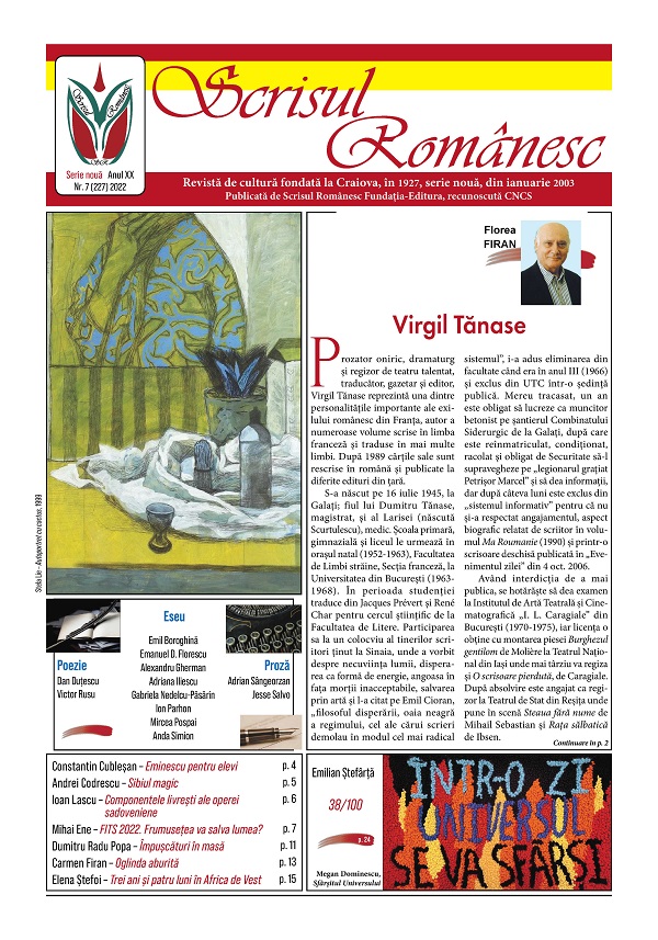 Revista Scrisul Romanesc Nr.7 din 2022