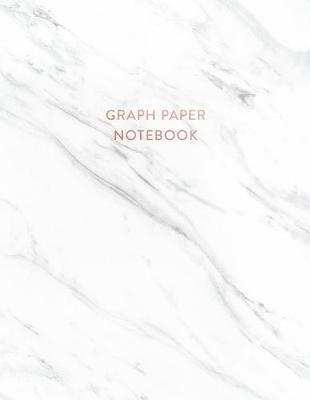 Graph Paper Notebook: Soft White Marble - 8.5 x 11 - 5 x 5 Squares per inch - 100 Quad Ruled Pages - Cute Graph Paper Composition Notebook f - Paperlush Press