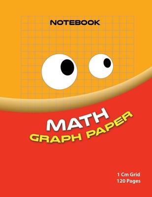 Math graph paper ( red edition ): 1cm size graph paper grid ( Color: Red 120 pages ) - Said Ajguernoun