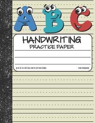 Handwriting Practice Paper: Dotted Mid-lines 110 Pages Uppercase and Lowercase Writing Sheets Notebook For Kids (Kindergarten To 3rd Grade Student - Bottota Publication