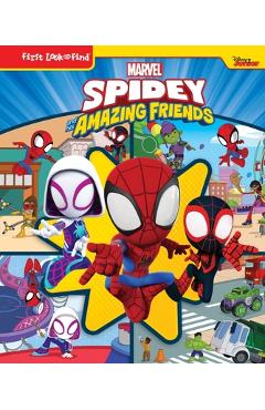 Poza produsului Disney Junior Marvel Spidey and His Amazing Friends: First Look and Find - Pi Kids