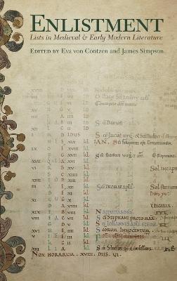 Enlistment: Lists in Medieval and Early Modern Literature - Eva Von Contzen
