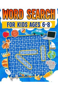 Word Search for Kids Ages 6-8 100 Fun Word Search Puzzles Kids Activity Book Large Print Paperback - Rr Publishing